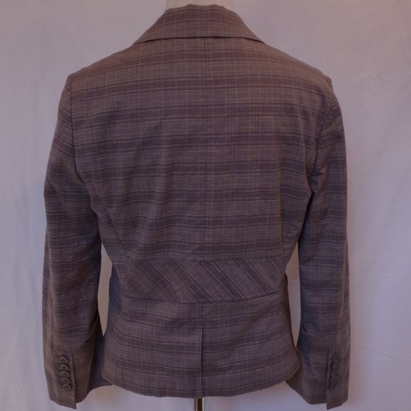 BCBG Cotton/Linen Blend Casual Plaid Blazer- Sz. Med. - Picture 4 of 6